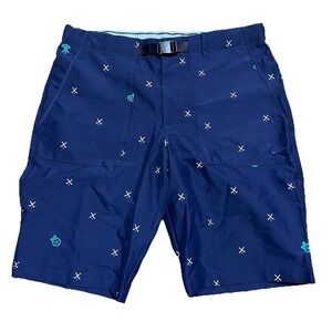 Nike Flex Men's Size 32 Charms Belted Golf Shorts Green 10" inseam